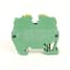 Terminal Block, Grounding, Green/Yellow, 26 - 12AWG, 2.5mm