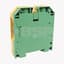Terminal Block, Grounding, 6 - 2/0AWG, Green/Yellow, 70mm