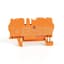 Terminal Block, 25A, 600V AC/DC, Orange, 30 - 12AWG, 2.5mm