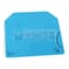 Terminal Block, End Barrier, Blue, for 1492-J16, J35
