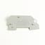 Terminal Block, End Barrier, Gray, for 1492-JP3, -JPKD3, -JP3FB