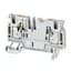 Terminal Block, Feed Through, 30A, 600VAC/DC, 6.1mm, White, 26-10AWG