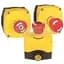 Control Station, Metal, 22.5mm, Yellow, E-Stop, Metric Knockouts *** Discontinued ***