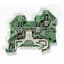 Terminal Block, Grounding, Special, 30 - 10AWG, Green/Yellow, 4mm 182240