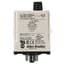 Tube Base Timing Relay, 12 V AC/DC, DPDT, Off Delay Timer, Adjustab